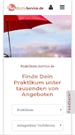 Mobile Screenshot of praktikum-service.de