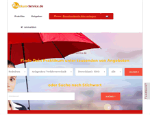 Tablet Screenshot of praktikum-service.de
